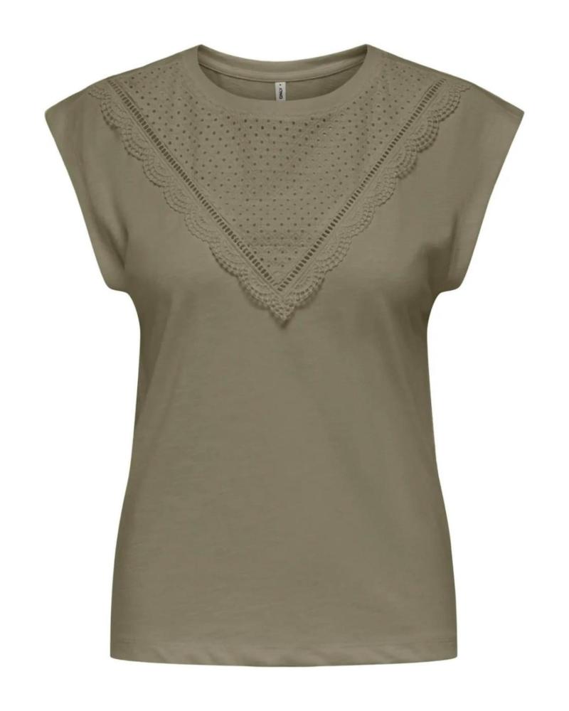 T-SHIRT MANCHES COURTES ONLY 15350098 VERT VERDE