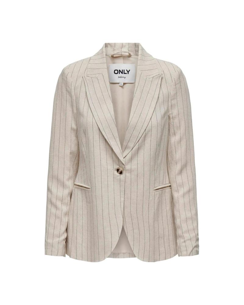 ONLY LEINEN-BLAZER 15318499 BEIGE BEIGE