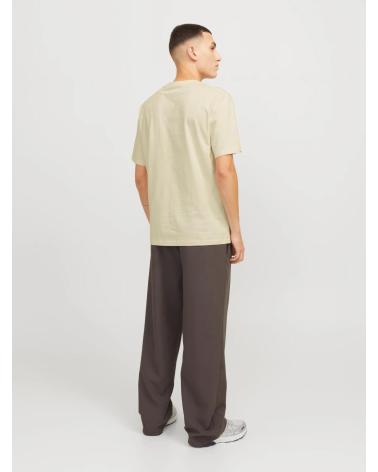 T-SHIRT JACK & JONES 12272966 BEIGE AVEC IMPRIMÉ BEIGE