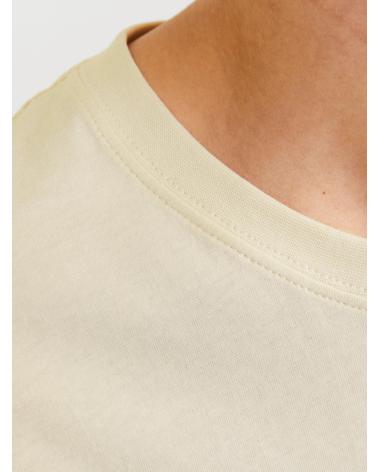 T-SHIRT JACK & JONES 12272966 BEIGE AVEC IMPRIMÉ BEIGE