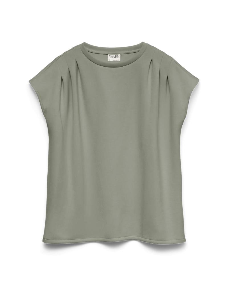 ONLY T-SHIRT À MANCHES COURTES VERT 10339407 VERDE