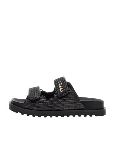 GUESS SANDALEN FADELIZE FLJFDE FAP19 SCHWARZ MIT DOPPELRIEMEN BLACK