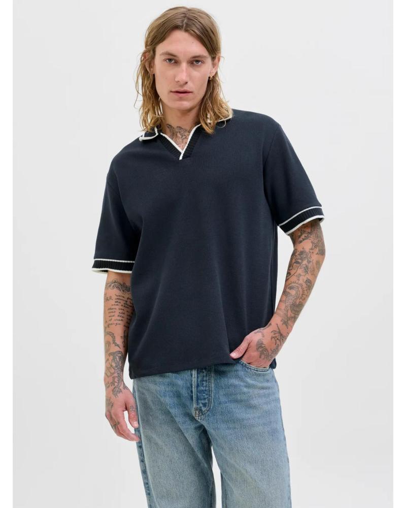 JACK AND JONES POLO ÉTÉ 12290529 NOIR NEGRO