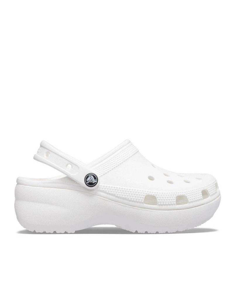 CROCS CLASSIC PLATFORM CLOG 206750 WHITE BLANCO
