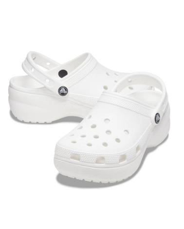 CROCS CLASSIC PLATFORM CLOG 206750 WHITE BLANCO