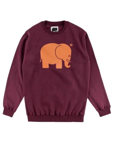 TRENDSPLANT BURGUNDY SWEATSHIRT MIT ELEFANTEN-PRINT 029020MBBC ROJO