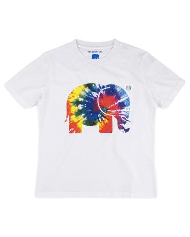 T-SHIRT TRENDSPLANT 029940WTDT BLANC À IMPRIMÉ ÉLÉPHANT MULTICOLORE BLANCO