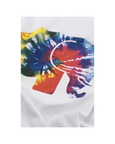 TRENDSPLANT T-SHIRT 029940WTDT WEISS MIT MEHRFARBIGEM ELEFANTENPRINT BLANCO