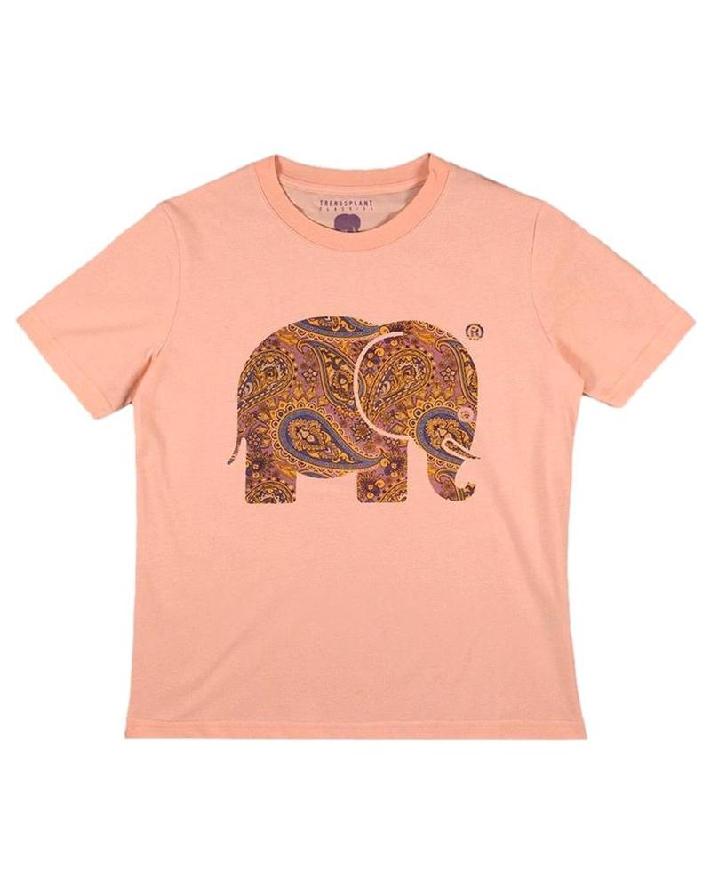 T-SHIRT ORANGE TRENDSPLANT 029970WPTP À IMPRIMÉ ÉLÉPHANT NARANJA