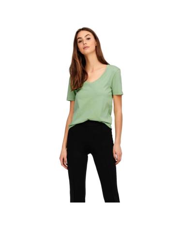 T-SHIRT COL V JDY 15239939 VERT - ONLY VERDE