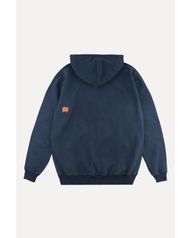 TRENDSPLANT KAPUZENPULLOVER 029010MNAH BLAU MIT ETHNISCHEM ELEFANTEN-PRINT AZUL