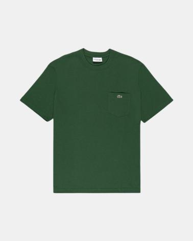 CAMISETA LACOSTE TH2827 COM BOLSO VERDE ESCURO VERDE OSCURO