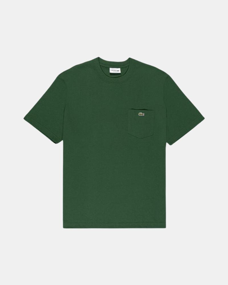CAMISETA LACOSTE TH2827 COM BOLSO VERDE ESCURO VERDE OSCURO