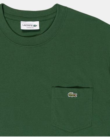 CAMISETA LACOSTE TH2827 COM BOLSO VERDE ESCURO VERDE OSCURO