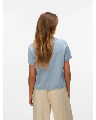 VERO MODA LIGHT BLUE POLO SHIRT 10337197 CELESTE