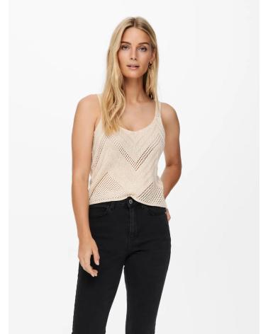 TOP DE CROCHÉ ONLY JACQUELINE DE YONG BEIGE 15226348 BEIGE