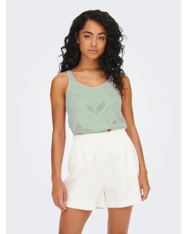 TOP DE CROCHÉ ONLY JACQUELINE DE YONG VERDE CLARO 15226348 VERDE CLARO