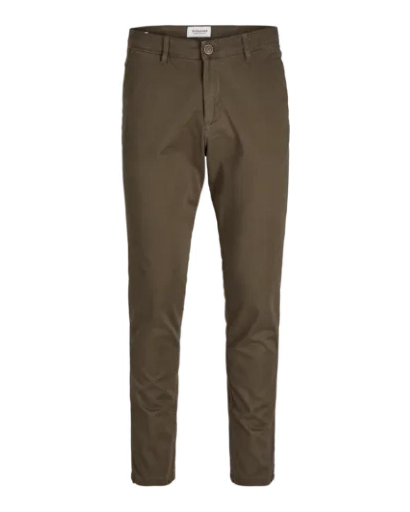 JACK & JONES CHINO TROUSERS, MODEL 12150148, BROWN MARRON