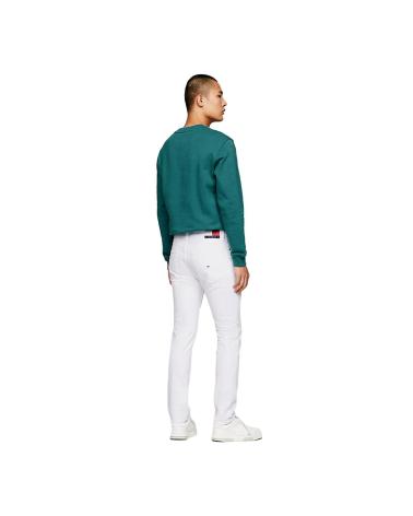 Accueil-TOMMY-JEANS-VAQUEROS-SCANTON-DE-CORTE-AJUSTADO-DM0DM18746-BLANCO