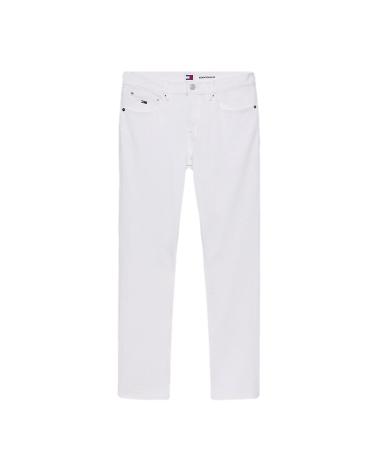 Accueil-TOMMY-JEANS-VAQUEROS-SCANTON-DE-CORTE-AJUSTADO-DM0DM18746-BLANCO
