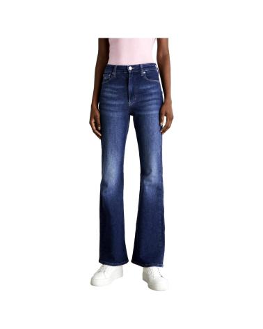 TOMMY JEANS SILVIA HIGH FLARE JEANS DW0DW17156 BLAU AZUL
