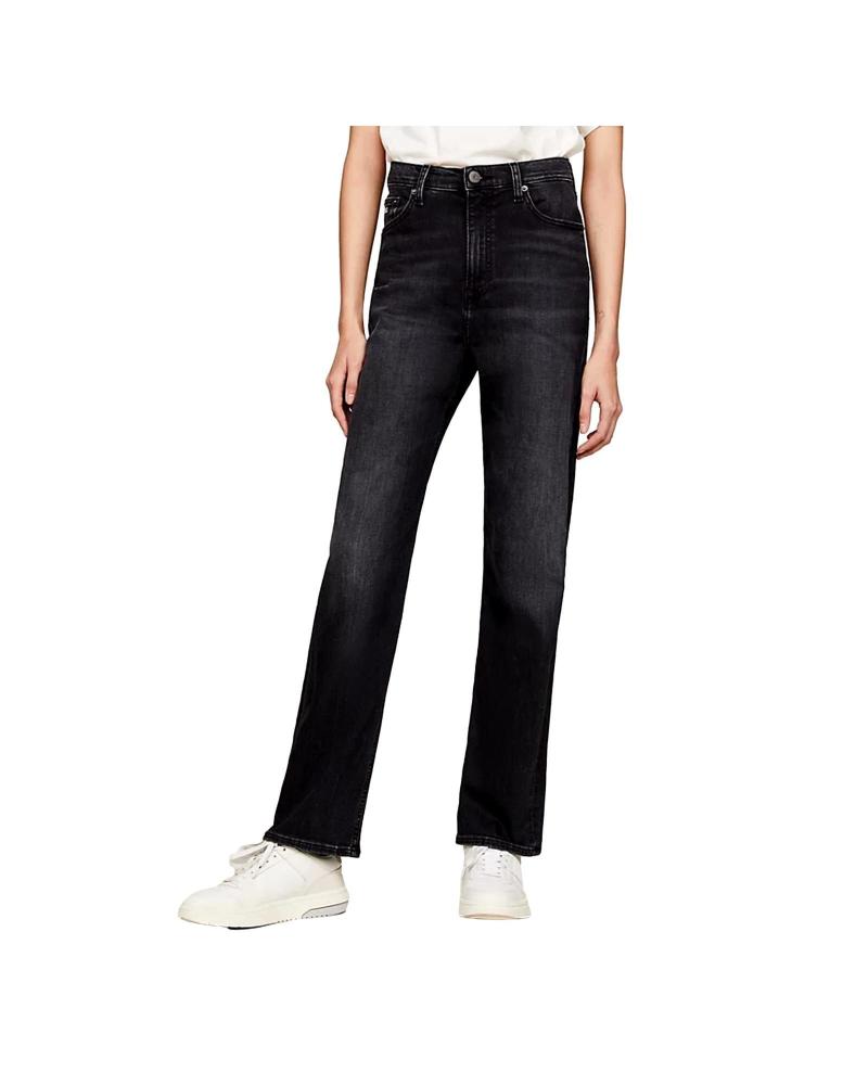 TOMMY JEANS JULIE STRAIGHT HIGH WAIST JEANS SCHWARZ DW0DW17695 NEGRO