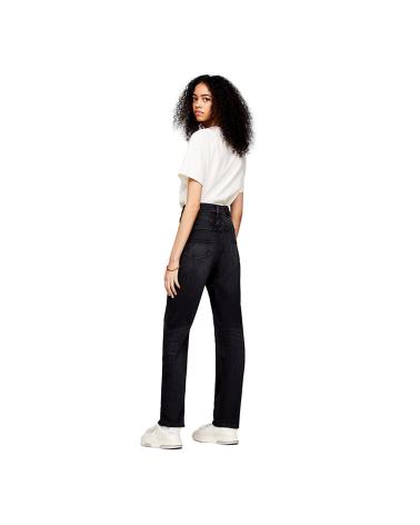 TOMMY JEANS JULIE STRAIGHT HIGH WAIST JEANS SCHWARZ DW0DW17695 NEGRO