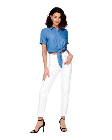 ONLY STRAIGHT JEANS WEISS 15292435 BLANCO