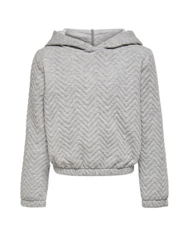 FELPA GRIGIA CON CAPPUCCIO ONLY KIDS MODELLO 15235549 GRIS