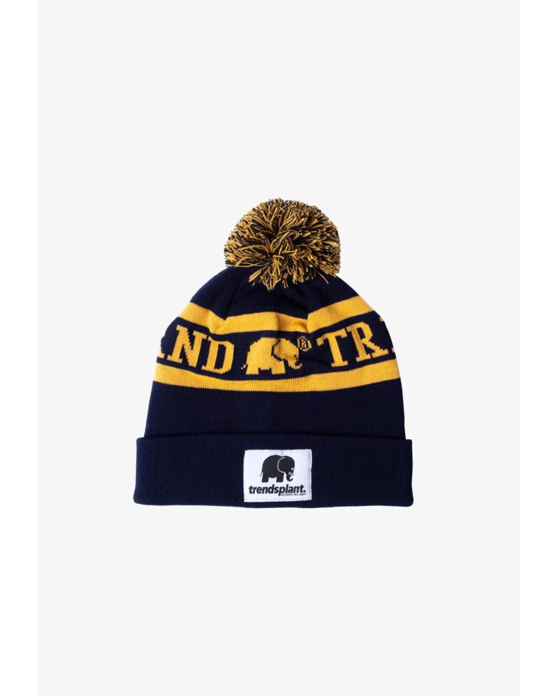 TRENDSPLANTS COLLEGE BEANIE NAVY 027070UNBB - BONNET EN TRICOT BLEU MARINE AZUL MARINO