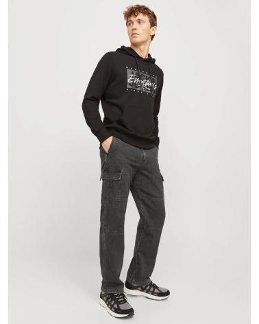 JEAN CARGO AMPLE JACK & JONES 12261918 NOIR BLACK