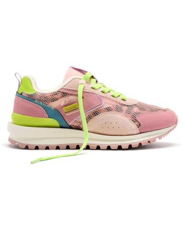 GIOSEPPO ZAPATILLAS PIEL Y REJILLA CAVENDISH ROSA