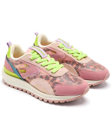 GIOSEPPO ZAPATILLAS PIEL Y REJILLA CAVENDISH ROSA