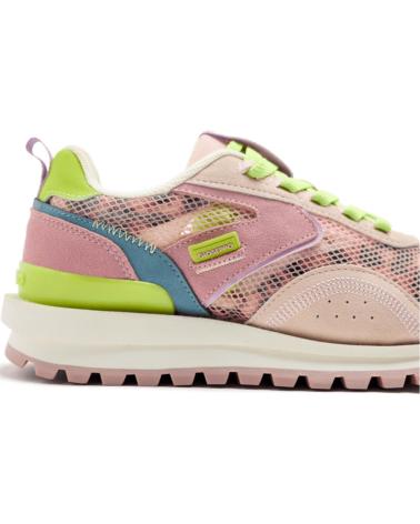 GIOSEPPO ZAPATILLAS PIEL Y REJILLA CAVENDISH ROSA