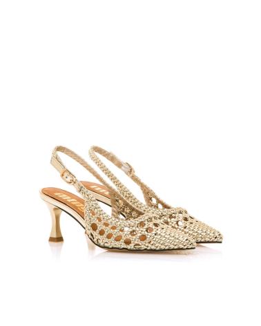 ZAPATOS DESTALONADOS MTNG 55436 ORO GOLD