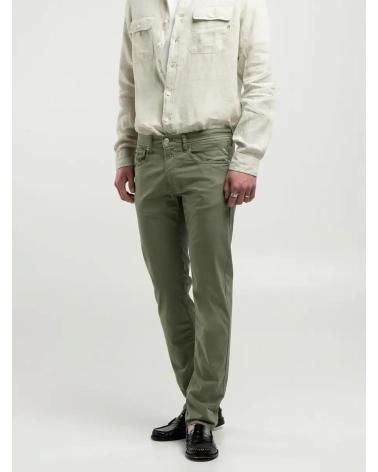 PANTALON REPLAY DROIT EN SERGE VERT - MODÈLE MF972 VERDE