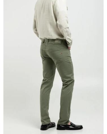 PANTALON REPLAY DROIT EN SERGE VERT - MODÈLE MF972 VERDE