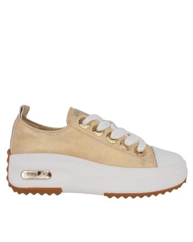 TÊNIS REPLAY RZ5M0010T AQUA 2 SPIRIT BEGE DOURADO AMARILLO