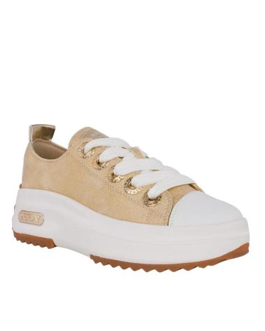 TÊNIS REPLAY RZ5M0010T AQUA 2 SPIRIT BEGE DOURADO AMARILLO