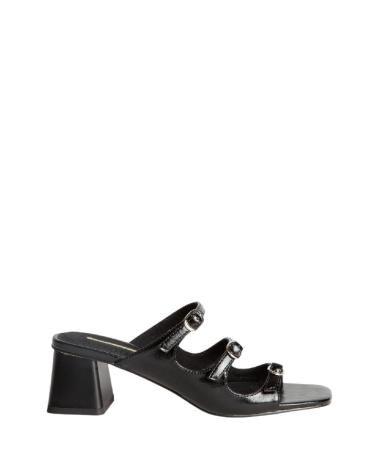 CORINA M5371 - SANDALE À TALON CARRÉ MOYEN NOIR NEGRO