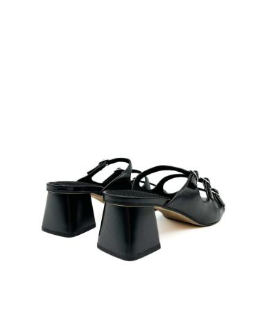 CORINA M5371 - SANDALE À TALON CARRÉ MOYEN NOIR NEGRO