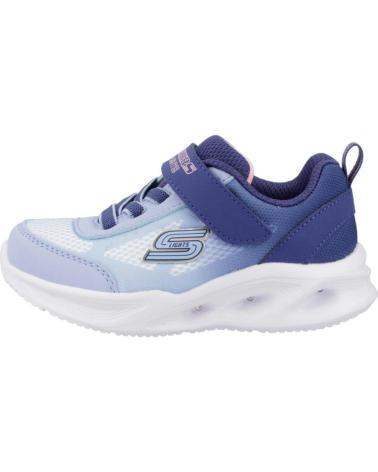 SKECHERS OMBRE DELUXE LIGHT-UP SNEAKERS - BLUE NVLB 303714N AZUL