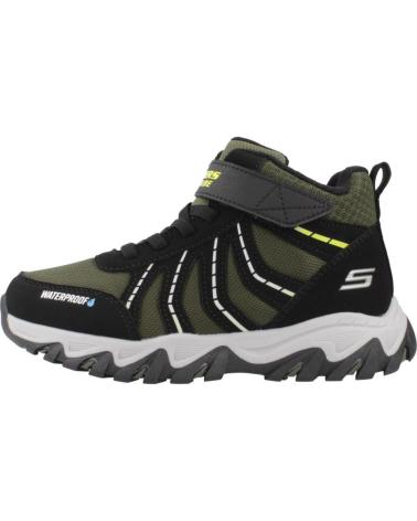 SKECHERS RUGGED RANGER STORM TRAIL BKGR: BOTTES DE RANDONNÉE VERT/NOIR BKGR