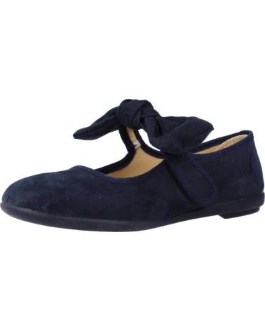 VUL-LADI PARISINA BALLET FLATS WITH NAVY BLUE BOW MARINO