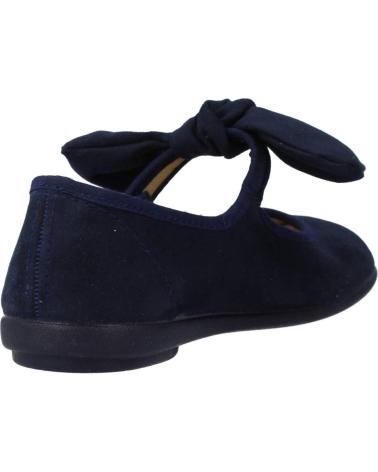 VUL-LADI PARISINA BALLET FLATS WITH NAVY BLUE BOW MARINO