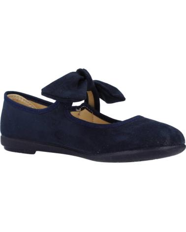 VUL-LADI PARISINA BALLET FLATS WITH NAVY BLUE BOW MARINO