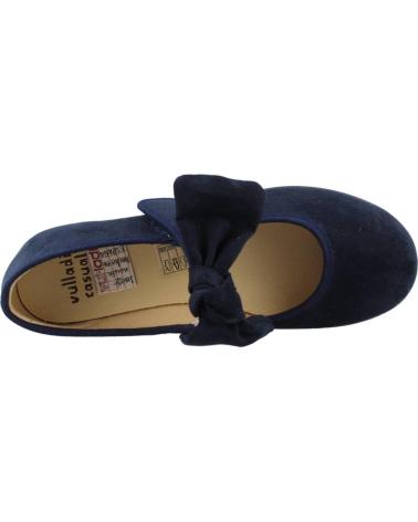 VUL-LADI PARISINA BALLET FLATS WITH NAVY BLUE BOW MARINO