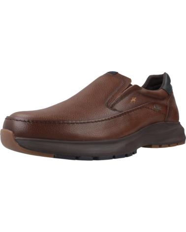 FLUCHOS TRITON F2064 NUT BROWN LEATHER COMFORT LOAFERS MARRON