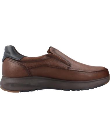 FLUCHOS TRITON F2064 NUT BROWN LEATHER COMFORT LOAFERS MARRON