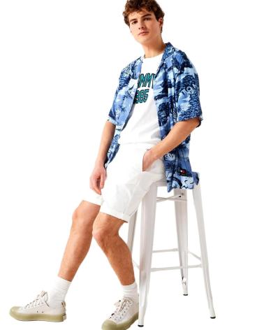 TOMMY JEANS SCANTON CHINO SHORTS DM0DM18812 BLANCO BLANCO